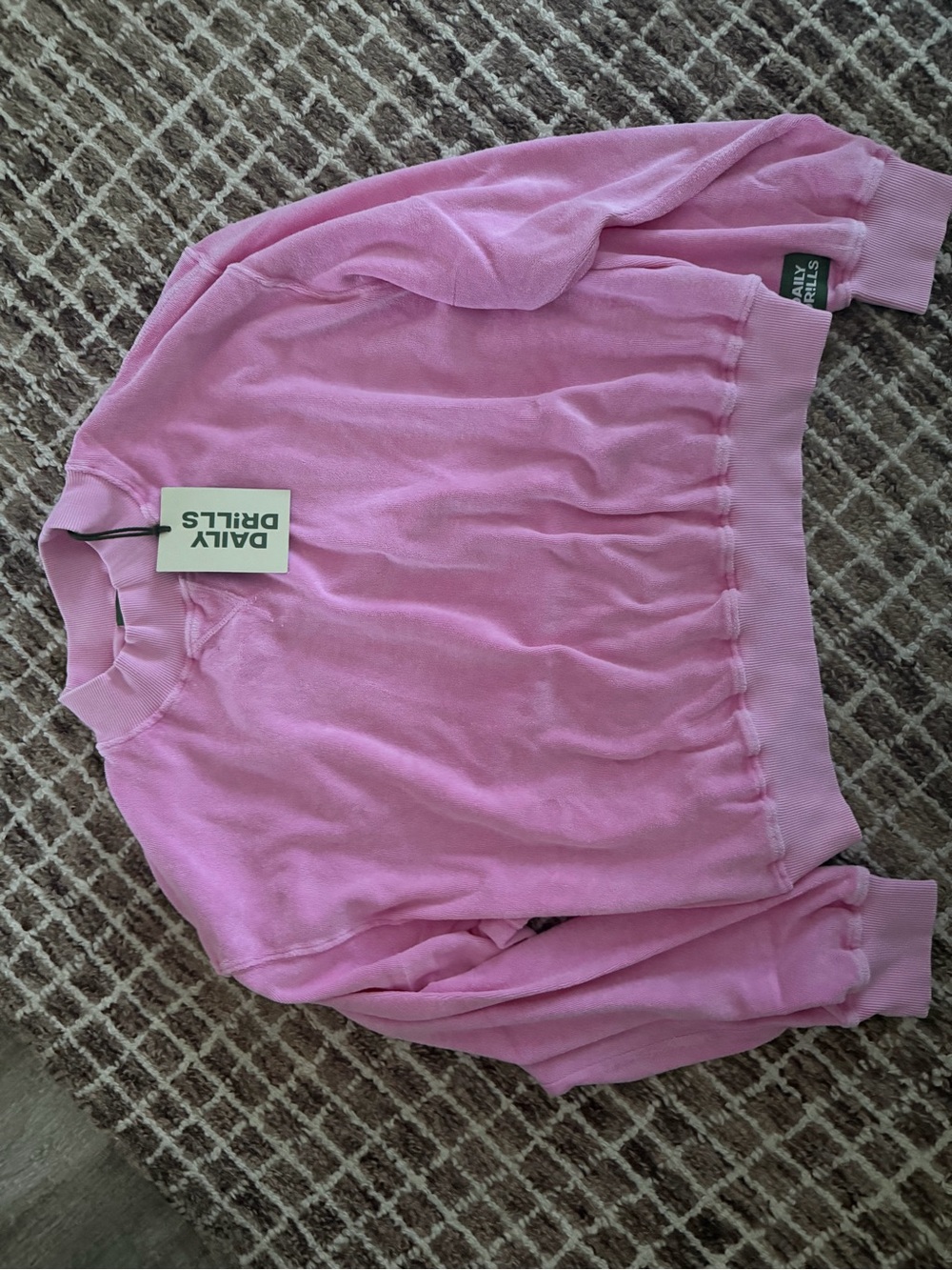 Brand new with tags, Terri cloth Daily Drills Pastel TAFFY Pullover Sweatshirt